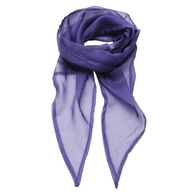 Premier Womens/Ladies Chiffon Scarf (Purple)