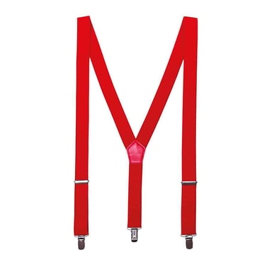 Premier Clip-On Trouser Braces (Red)