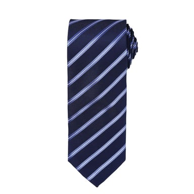 Premier Stripe Sports Tie (Navy/Royal Blue)