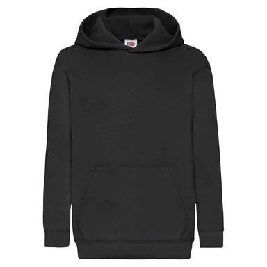 Fruit of the Loom Childrens/Kids Classic Hoodie (Black)