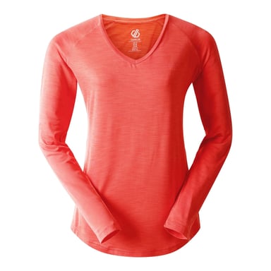 Dare 2B Womens/Ladies Discern Long Sleeve T-Shirt (Peach Bloom)