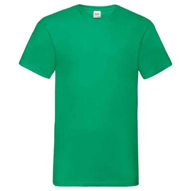 Fruit of the Loom Unisex Adult Valueweight V Neck T-Shirt (Kelly Green)