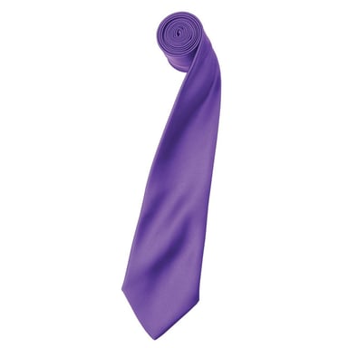 Premier Colours Collection Satin Tie (Rich Violet)