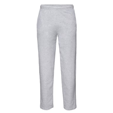 Fruit of the Loom Unisex Adult Lightweight Open Hem Jogging Bottoms (Heather Grey)