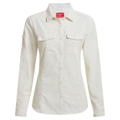 Craghoppers Womens/Ladies Adventure III Nosilife Long-Sleeved Shirt (Sea Salt)