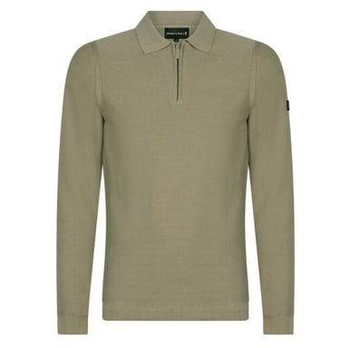 Presly & Sun Jersey Harry Half Zip Pullover Verde