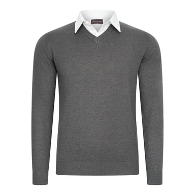 Cappuccino Italia Sweater Mock Pullover Grey