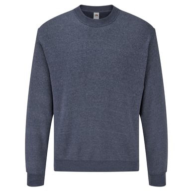 Fruit of the Loom Unisex Adult Classic Heather Set-in Sweatshirt (Navy)