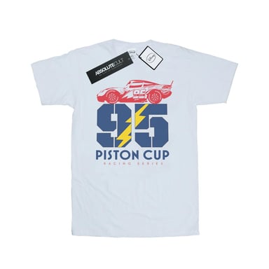 Disney Mens Cars Piston Cup 95 T-Shirt (White)