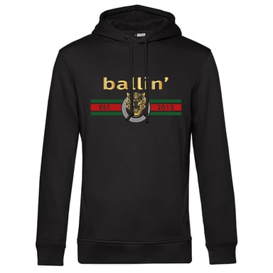 Ballin Est. 2013 Sudaderas con capucha Tiger Lines Hoodie Negro