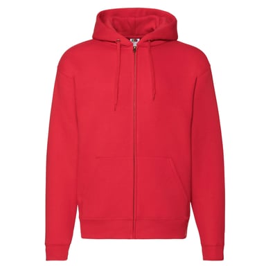 Fruit of the Loom Unisex Adult Premium Hooded Jacket (Red)