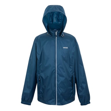 Regatta Mens Lyle IV Waterproof Hooded Jacket (Moonlight Denim/Tangerine Tango)