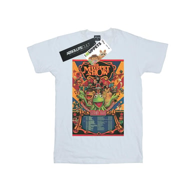 Disney Mens The Muppets The Muppet Show Poster T-Shirt (White)