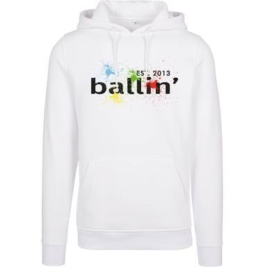 Ballin Est. 2013 Sudaderas con capucha Paint Splatter Hoodie Blanco