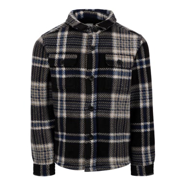 Trespass Boys Checkley Microfleece Shirt (Black)