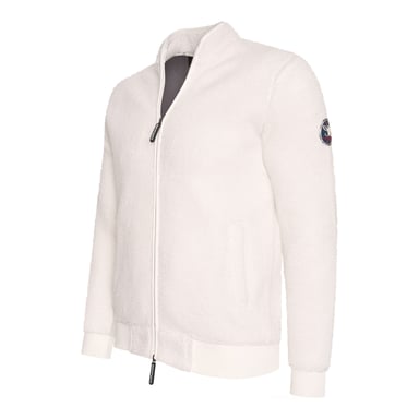 Cappuccino Italia Sweaters Sherpa Fleece Cardigan Blanco