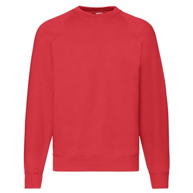Fruit of the Loom Unisex Adult Classic Raglan Sweatshirt (Red)