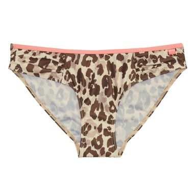 Regatta Womens/Ladies Aceana Leopard Print Bikini Bottoms (Natural)