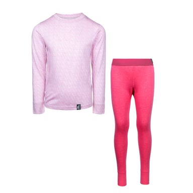 Trespass Childrens/Kids Alec Base Layer Set (Rose)