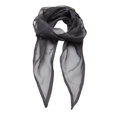 Premier Womens/Ladies Chiffon Scarf (Dark Grey)