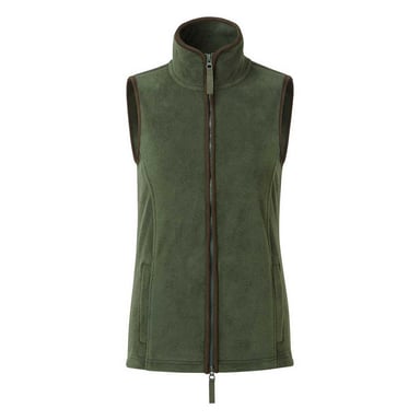 Premier Womens/Ladies Artisan Fleece Gilet (Moss Green/Brown)