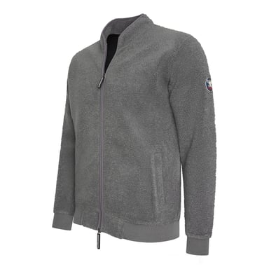 Cappuccino Italia Sweaters Sherpa Fleece Cardigan Gris
