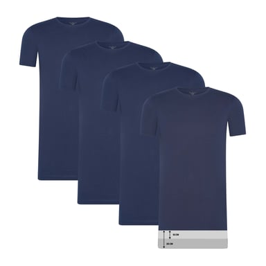 Cappuccino Italia Tee SS 4-Pack Camisetas Azul