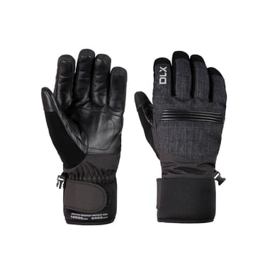 Trespass Unisex Adult Sidney Leather Palm Snow Sports Gloves (Black)