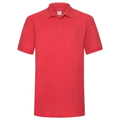 Fruit of the Loom Mens Heavyweight Polo Shirt (Red)