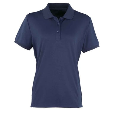 Premier Womens/Ladies Coolchecker Polo Shirt (Navy)