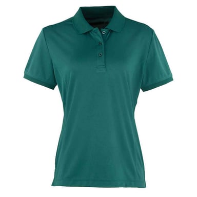 Premier Womens/Ladies Coolchecker Polo Shirt (Bottle Green)