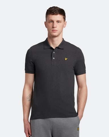Lyle & Scott Polo SS Plain Polo Shirt Grey