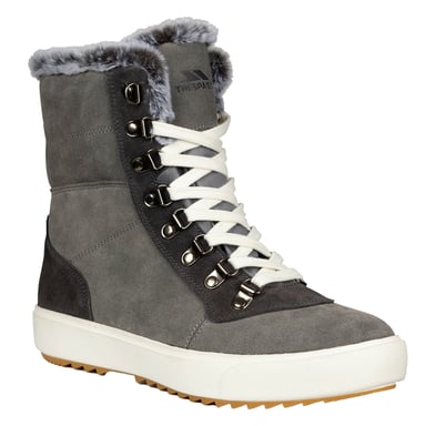 Trespass Womens/Ladies Korinna Suede Lace Up Snow Boots (Grey)