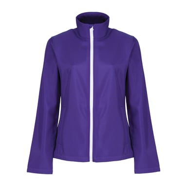 Regatta Womens/Ladies Ablaze Printable Softshell Jacket (Purple/White)