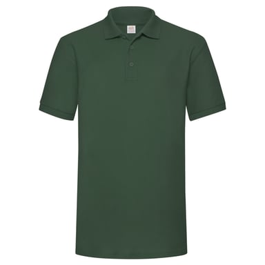 Fruit of the Loom Mens Heavyweight Polo Shirt (Bottle Green)