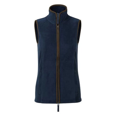 Premier Womens/Ladies Artisan Fleece Gilet (Navy/Brown)