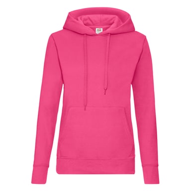 Fruit of the Loom Womens/Ladies Classic Hoodie (Fuchsia)