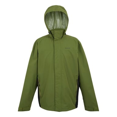 Regatta Mens Matt II Waterproof Jacket (Nephrite Green/Black)