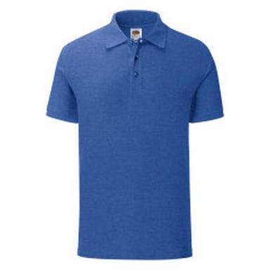 Fruit Of The Loom Mens Iconic Polo Shirt (Royal Blue Heather)