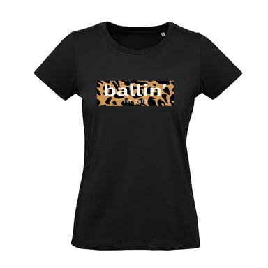 Ballin Est. 2013 Tee SS Panther Block Shirt Negro