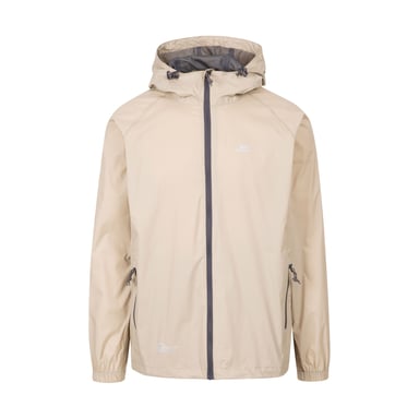 Trespass Adults Unisex Qikpac Packaway Waterproof Jacket (Oatmilk)