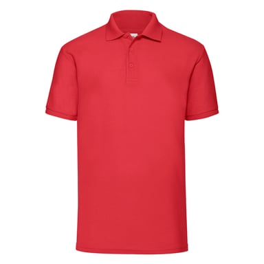 Fruit of the Loom Mens 65/35 Pique Polo Shirt (Red)