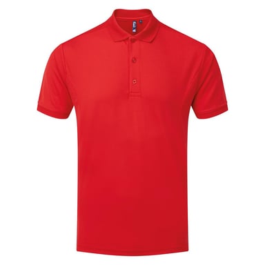 Premier Mens Coolchecker Polo Shirt (Red)