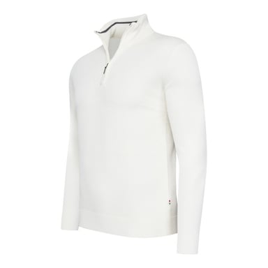 Cappuccino Italia Jersey Bergamo Zip Pullover Blanco