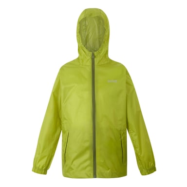 Regatta Great Outdoors Childrens/Kids Pack It Jacket III Waterproof Packaway Black (Grenoble Green)