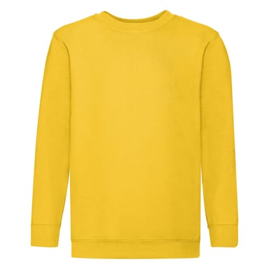 Fruit of the Loom Childrens/Kids Classic Set-in Sweatshirt (Sunflower)