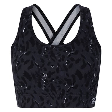 Dare 2B Womens/Ladies Swift II Animal Print Sports Bra (Black)