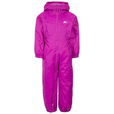 Trespass Kids Unisex Dripdrop Padded Waterproof Rain Suit (Purple Orchid)