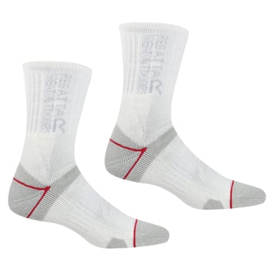 Regatta Womens/Ladies Blister Protection II Boot Socks (Light Steel/White)