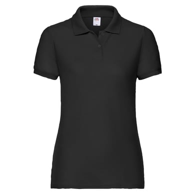 Fruit of the Loom Womens/Ladies Polo Shirt (Black)